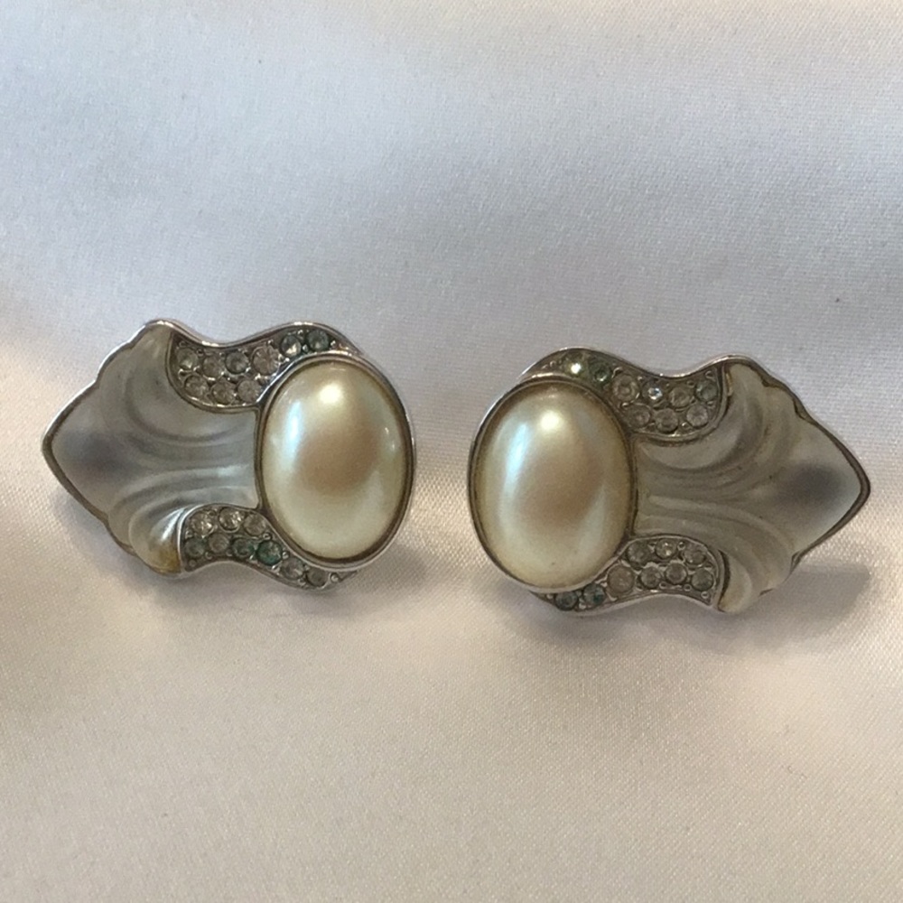Vintage YSL Faux Pearl Earrings